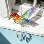 Hummingbird Glass Rainbow Wind Chime