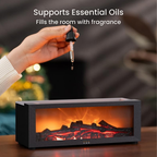 🔥 Fireplace-style simulated flame aromatherapy humidifier