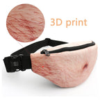 Fun Gifts, 3D Beer Belly Waist Bag, Waterproof, Unisex