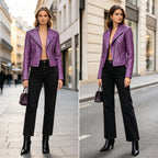 Women's Slim Fit Leather Jacket/Coat