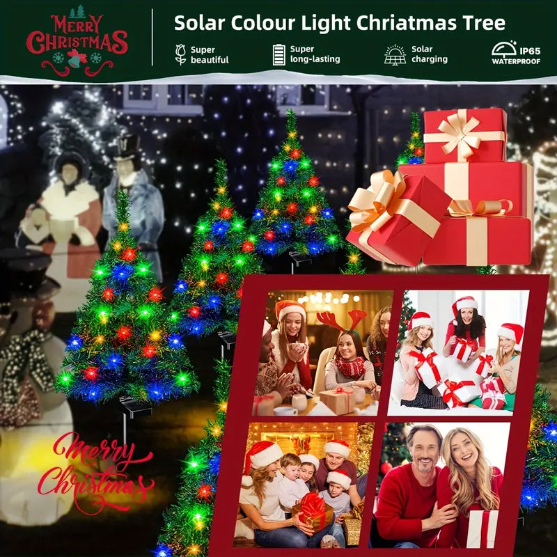 LED Solar Christmas Tree Path Lights
