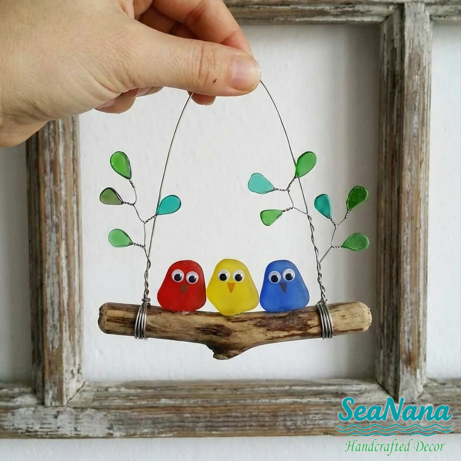 Hanging Bird Branch Decor