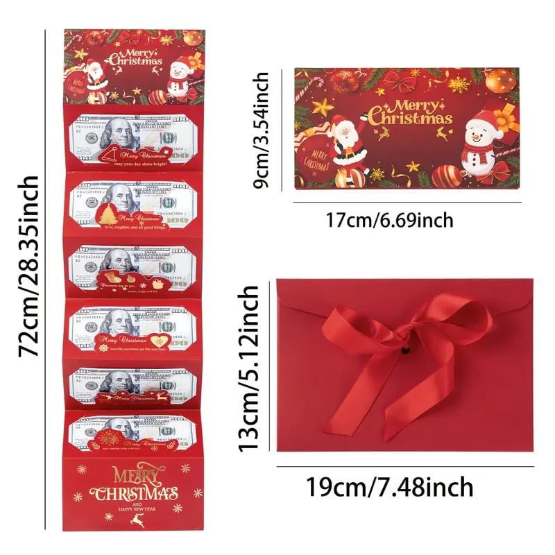 🎄💌 Christmas Cash Gift Envelope - Make Cash Feel Like a Real Gift