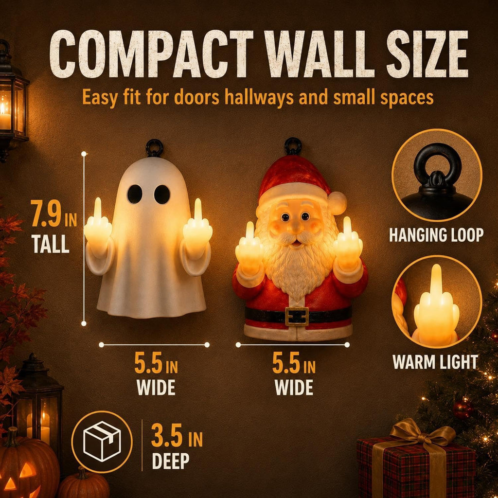 🎅 Santa 👻 Ghost Glowing Night Light 🔥 Now 50% OFF