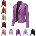 Women's Slim Fit Leather Jacket/Coat