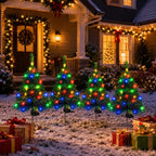 LED Solar Christmas Tree Path Lights