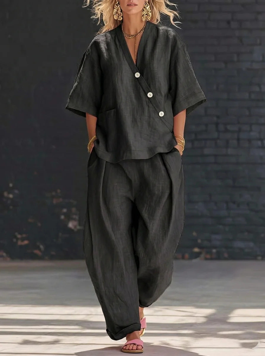 The Breeze Set – Cotton Linen Two-Piece Set