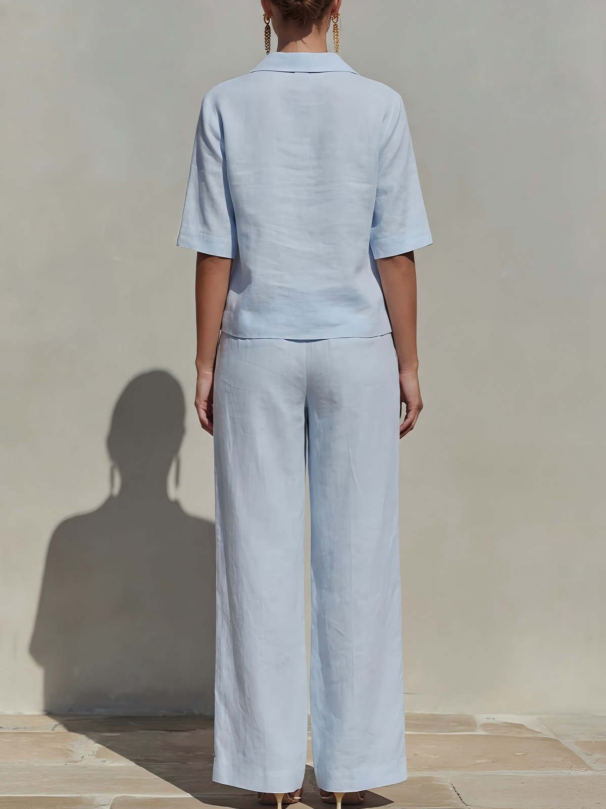 Women's Cotton-Linen Two-Piece Set