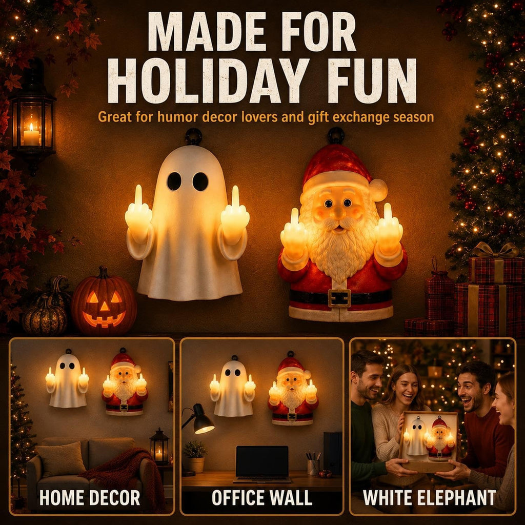 🎅 Santa 👻 Ghost Glowing Night Light 🔥 Now 50% OFF