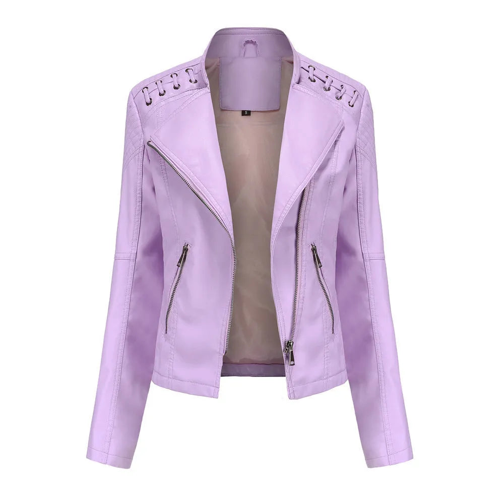 Women's Slim Fit Leather Jacket/Coat