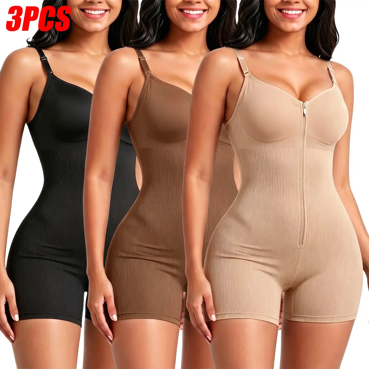 Women’s Colombian Zip-Up Shapewear Bodysuit