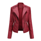 Women's Slim Fit Leather Jacket/Coat