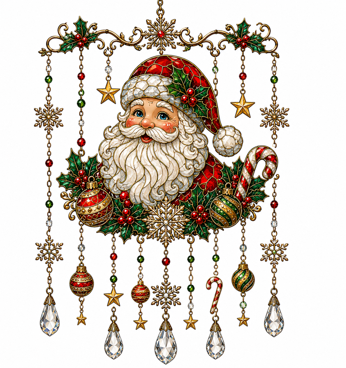 Holiday Stained Glass Ornaments