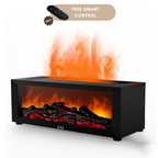 🔥 Fireplace-style simulated flame aromatherapy humidifier
