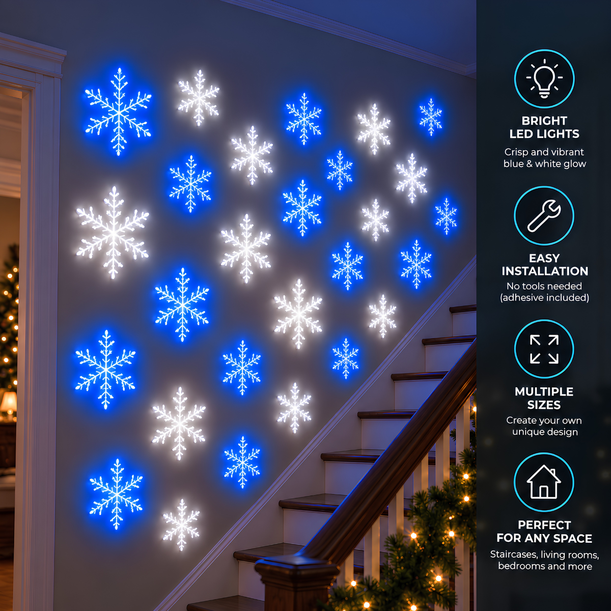 ❄️ LED Snowflake Wall Set ❄️