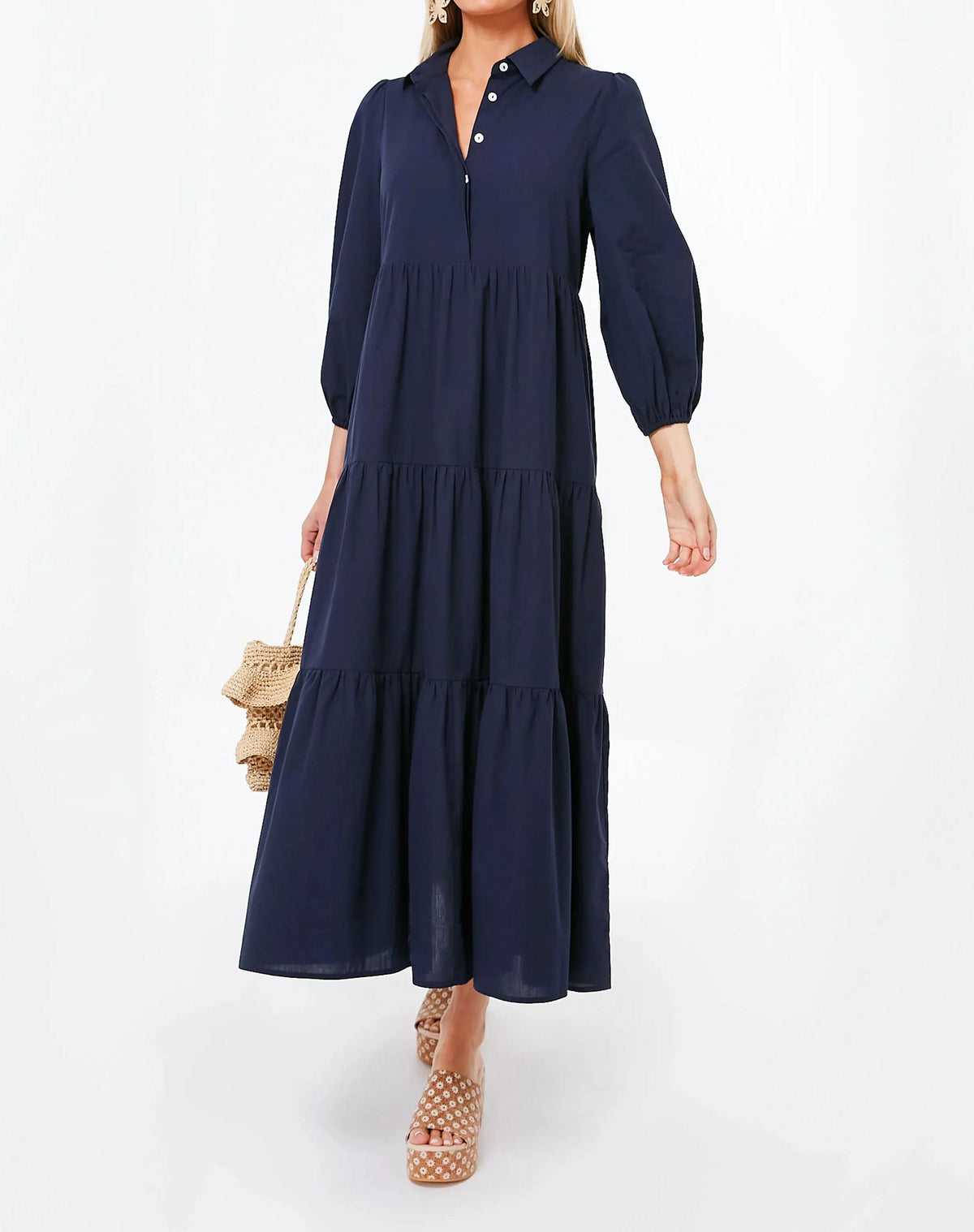 Sandstone Tiered Maxi Dress