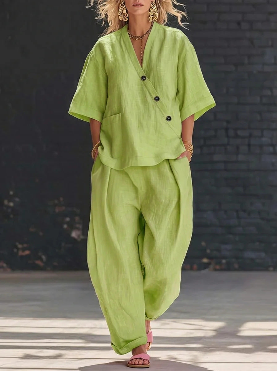 The Breeze Set – Cotton Linen Two-Piece Set