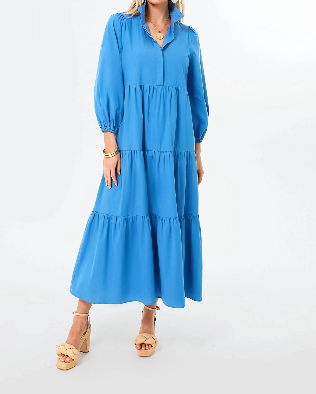 Sandstone Tiered Maxi Dress